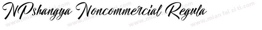 NPshangya Noncommercial Regula字体转换